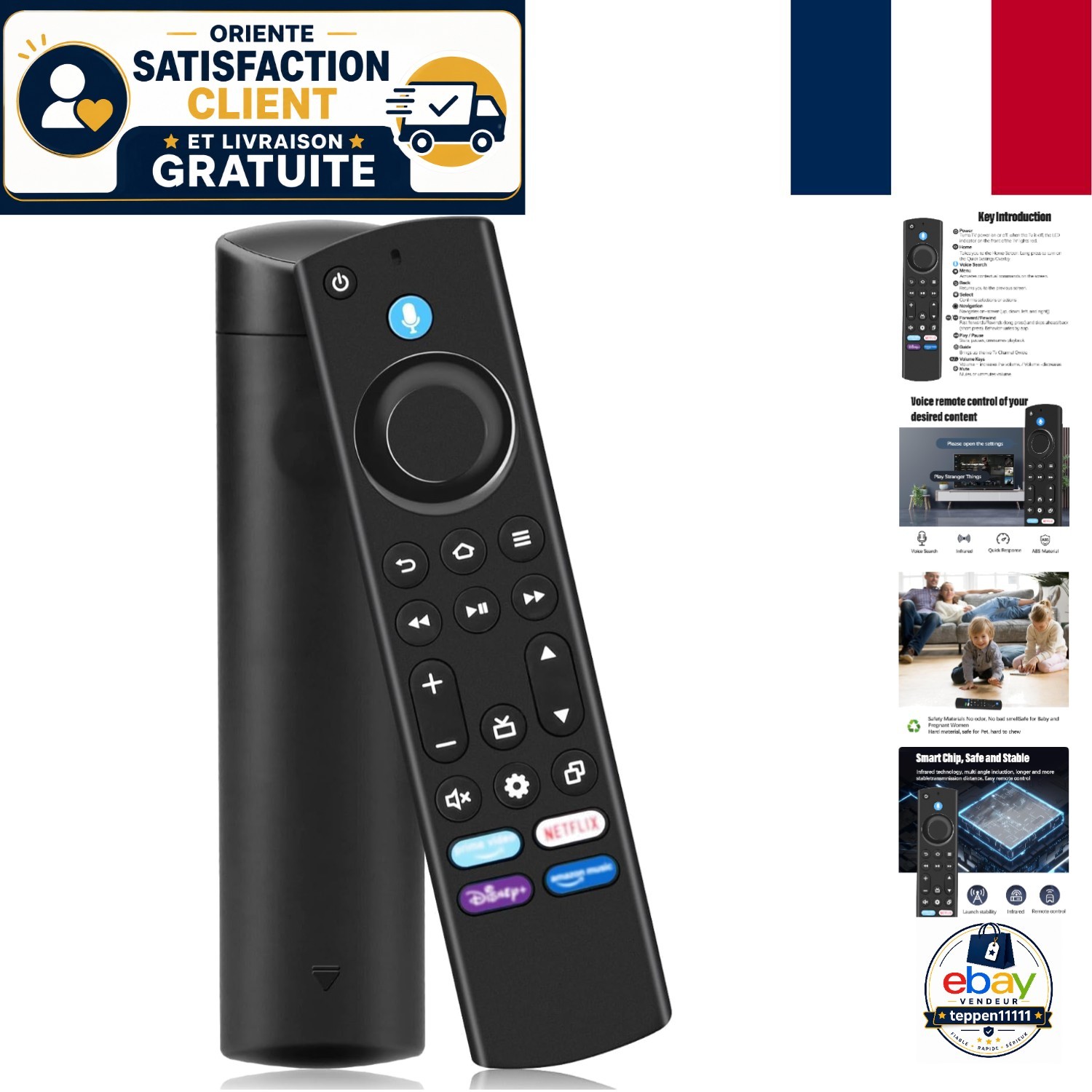 Télécommande Fire TV Stick 4ème Gen pour remplacer un boîtier perdu