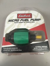 Edelbrock Universal Diesel 12v Micro Electric Fuel Pump 38 Gph 144 Lph 17302