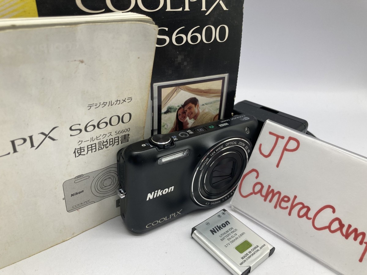 Excellent Nikon COOLPIX S6600 Digital Camera black 16.0MP B404 | eBay