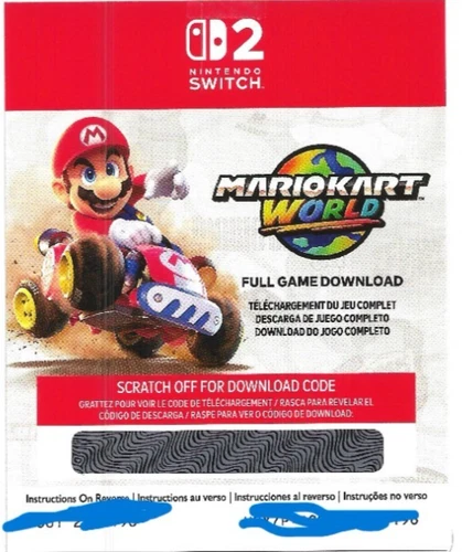 Mario Kart World - Nintendo Switch 2 - Full Game - Scratcher