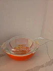 Vintage Pyrex 024 2 QT Covered Casserole Orange NOS New Old Stock Paper Label