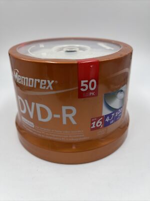 MEMOREX CD DVD-R Media 8x 4.7gb  50-pk Spindle SEALED!