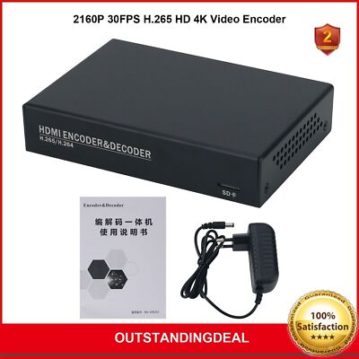 2160P 30FPS H.265 HD 4K Video Encoder Network Decoding HDMI-compatible Encoder #
