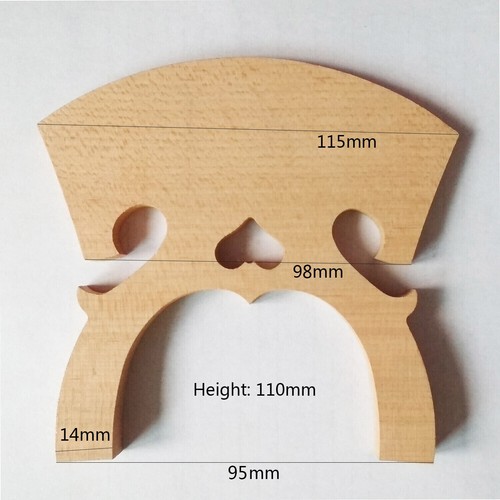 5x 7 String Viol Viola da Gamba Maple Bridge Bass Viola Cello Fitting - Picture 5 of 5
