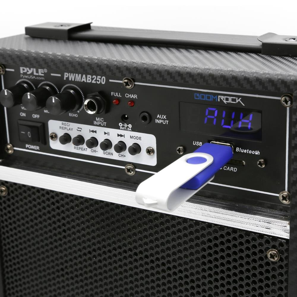 Pyle Pro 300 Watt Outdoor Indoor Wireless Bluetooth Portable PA