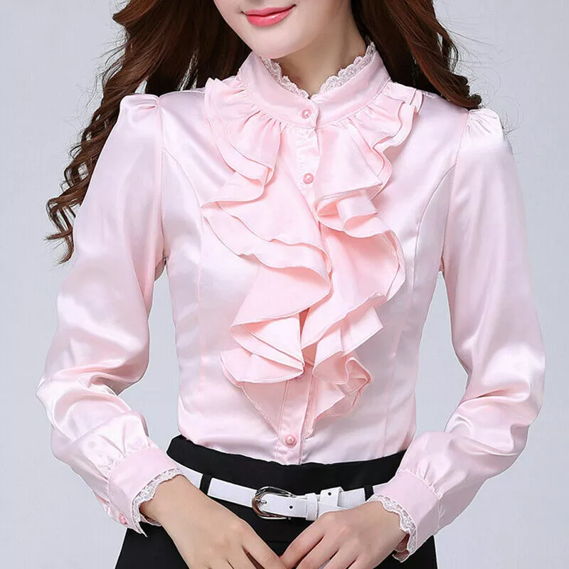 Pink blouse womens outlet