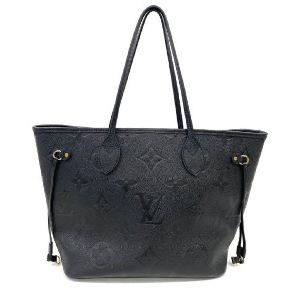 Louis Vuitton Monogram Empreinte Neverfull MM Noir Black Tote Bag
