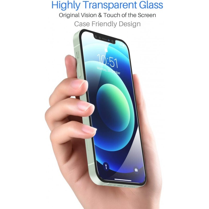 3 Pack TOZO Premium Tempered Glass for iPhone 12 Mini Screen Protector