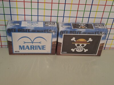 One Piece 150 Puzzle Luffy's Jolly Roger And Navy/Marine Flag Anime Japan Import
