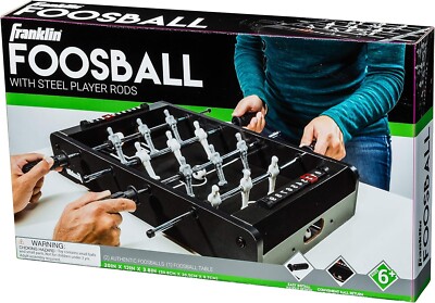 NEW Franklin Sports 20-Inch Mini Foosball Game - With Steel Player