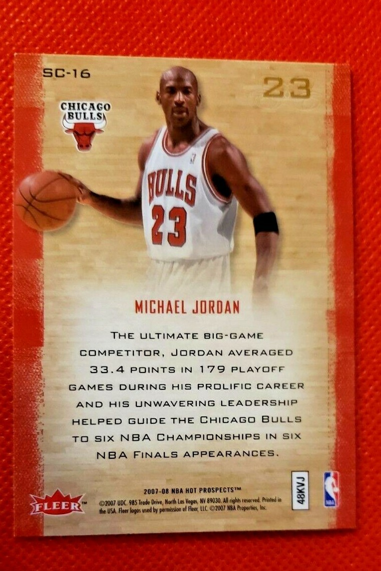 2007-08 Fleer Hot Prospects Supreme Court #SC-16 Michael Jordan