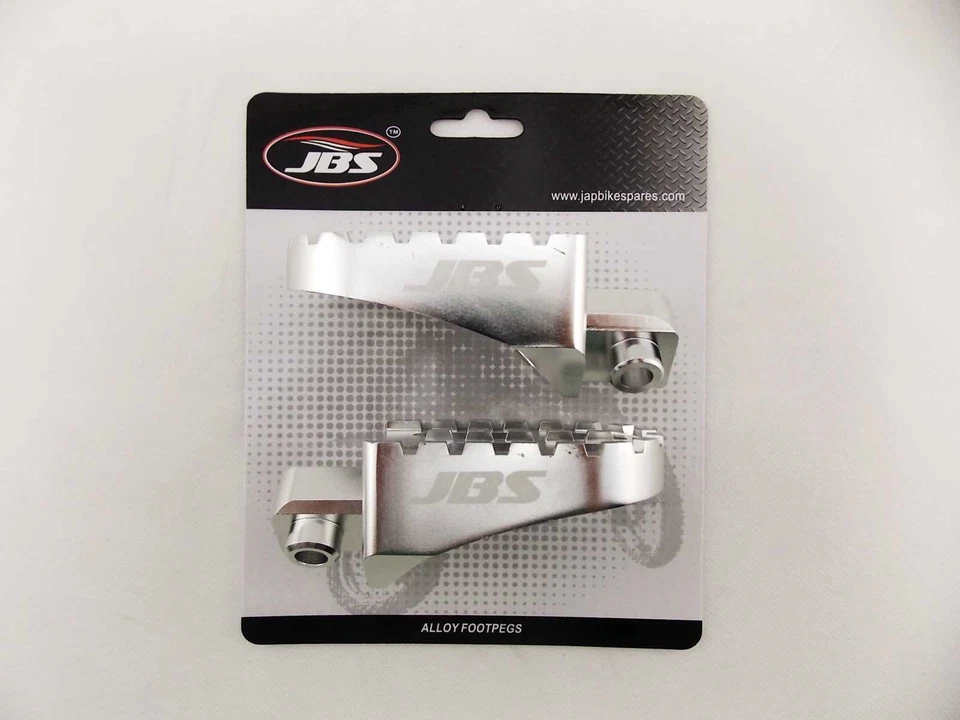 YAMAHA RT100 90-02 JBS PLATA CNC BILLET ALEACIÓN JUEGO DE ESTRIBERAS PAR REPOSAPIÉS Foto 2 de 4