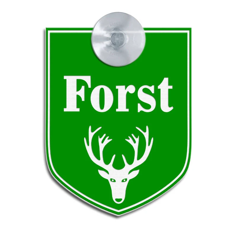 FORST, Graviertes Schild für Waldarbeiter,Holzwirt, auch mit Sauger für Auto,KFZ