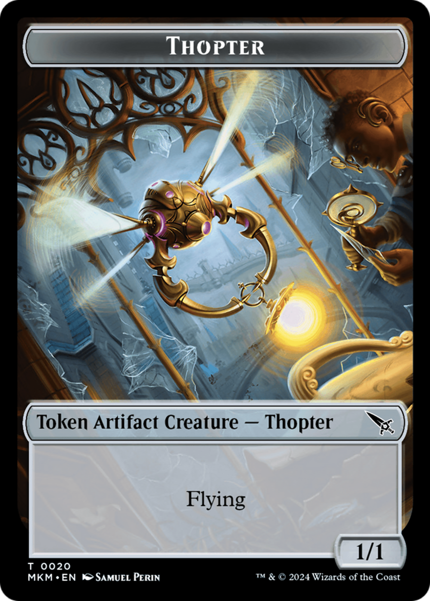 Magic MTG Thopter Token (0020) [Murders at Karlov Manor Tokens] | eBay