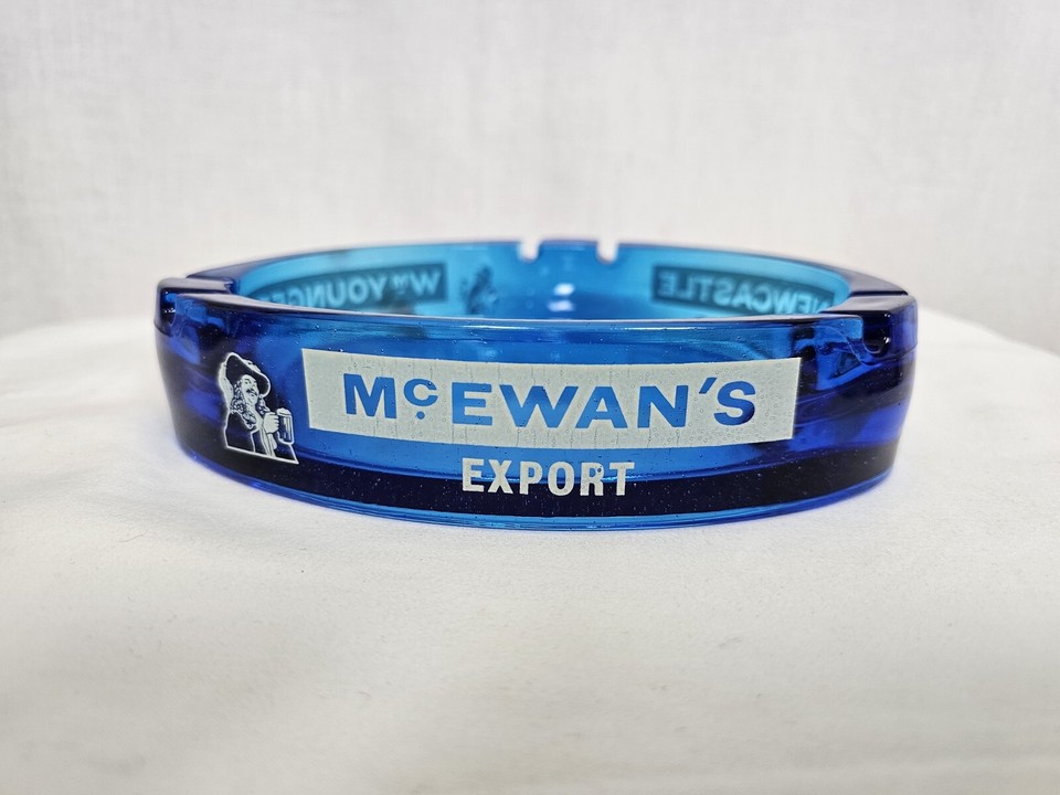 Newcastle Brown Ale Ashtray Wm Youngers McEwans Export Man Cave Vintage