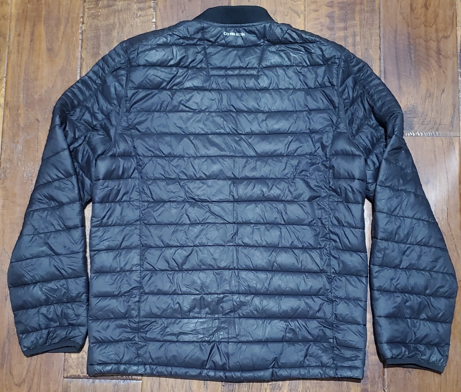 Calvin Klein Black Solid Full Zip Puffer Jacket M… - image 3