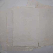 20 Beige Cabbage Dyed 8.5"x14" Papers, Hand Dyed Papers, Junk Journal Supply