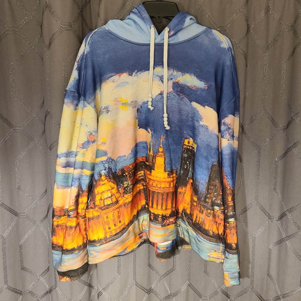 YTG LA Yitai Landscape Hoodie Sweatshirt L