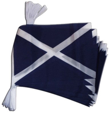 Fahnenkette Flaggenkette Girlande Schottland Fahnen Flaggen 15x22cm
