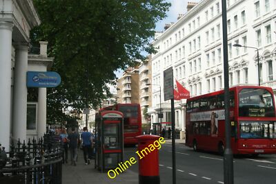 Photo 6x4 Two 49 buses passing on Gloucester Road Chelsea Looking south-s c2014
