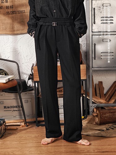 Japanese Retro Elastic Loose Wide Leg Sweatpants Men Sports Straight Casual Pant - Picture 2 of 18