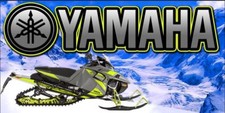 Yamaha Sidewinder Viper Turbo Snowmobile Racing Snocross Trailer Banner Sign
