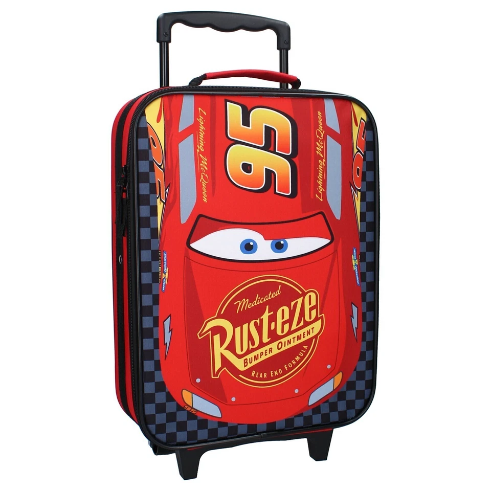 Disney Pixar Cars Kinder 2tlg Set Trolley Kinderkoffer plus Alu Trinkflasche - Bild 2 von 4