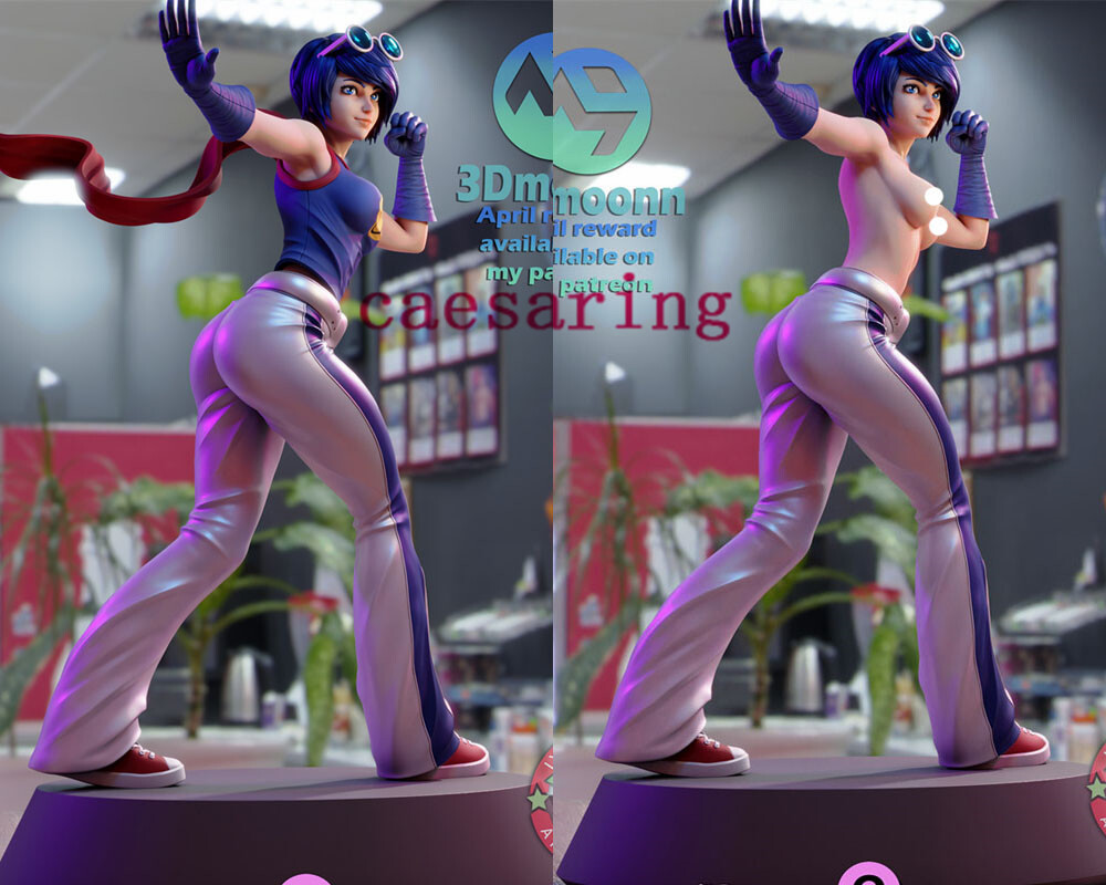 KOF May Lee 3D Printing Figure Unpainted Model Sculpture GK Blank