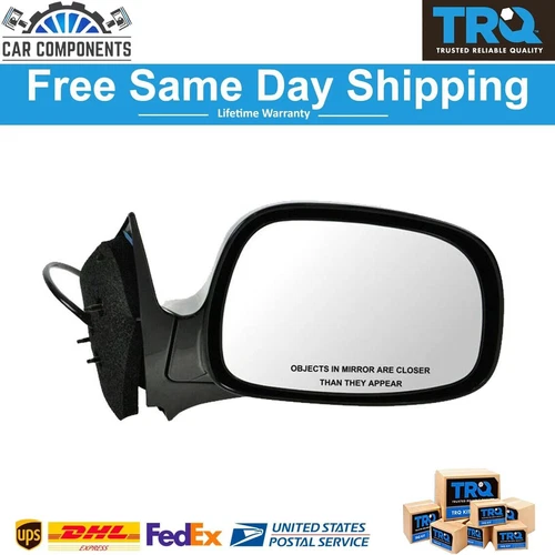 TRQ New Right Side Wing Power Mirror Primed For 2002-2007 Buick Rendezvous