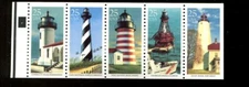 US Pane #2470-2474a 25c Lighthouses  Not Folded P#5,247405