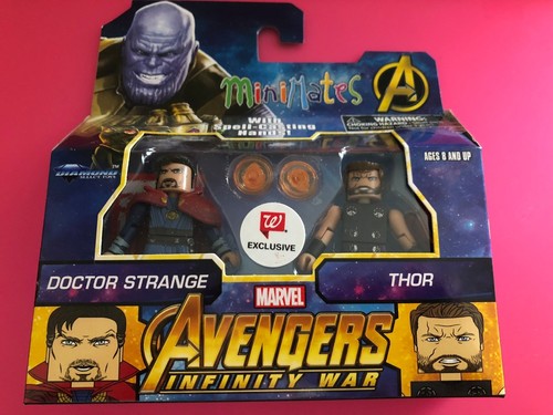 Figura de 2" MARVEL AVENGERS INFINITY WAR MINIMATES DOCTOR STRANGE & THOR NUEVA - Imagen 5 de 5