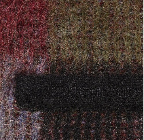 Supreme Brushed Grid Cardigan Sweater Mohair Black Medium Supreme Brushed Grid Cardigan Sweater Mohair Black Medium