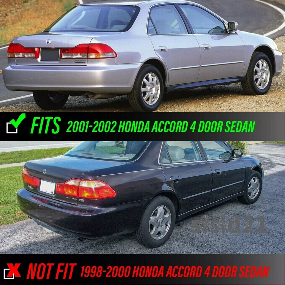 Juego de faros + luces traseras sin bombilla para Honda Accord 2001-2002 sedán de 4 puertas Foto 2 de 4