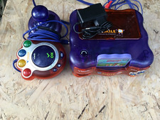 console vsmile vtech bleu avec jeux scooby doo vf+secteur testé et fonctionnelle