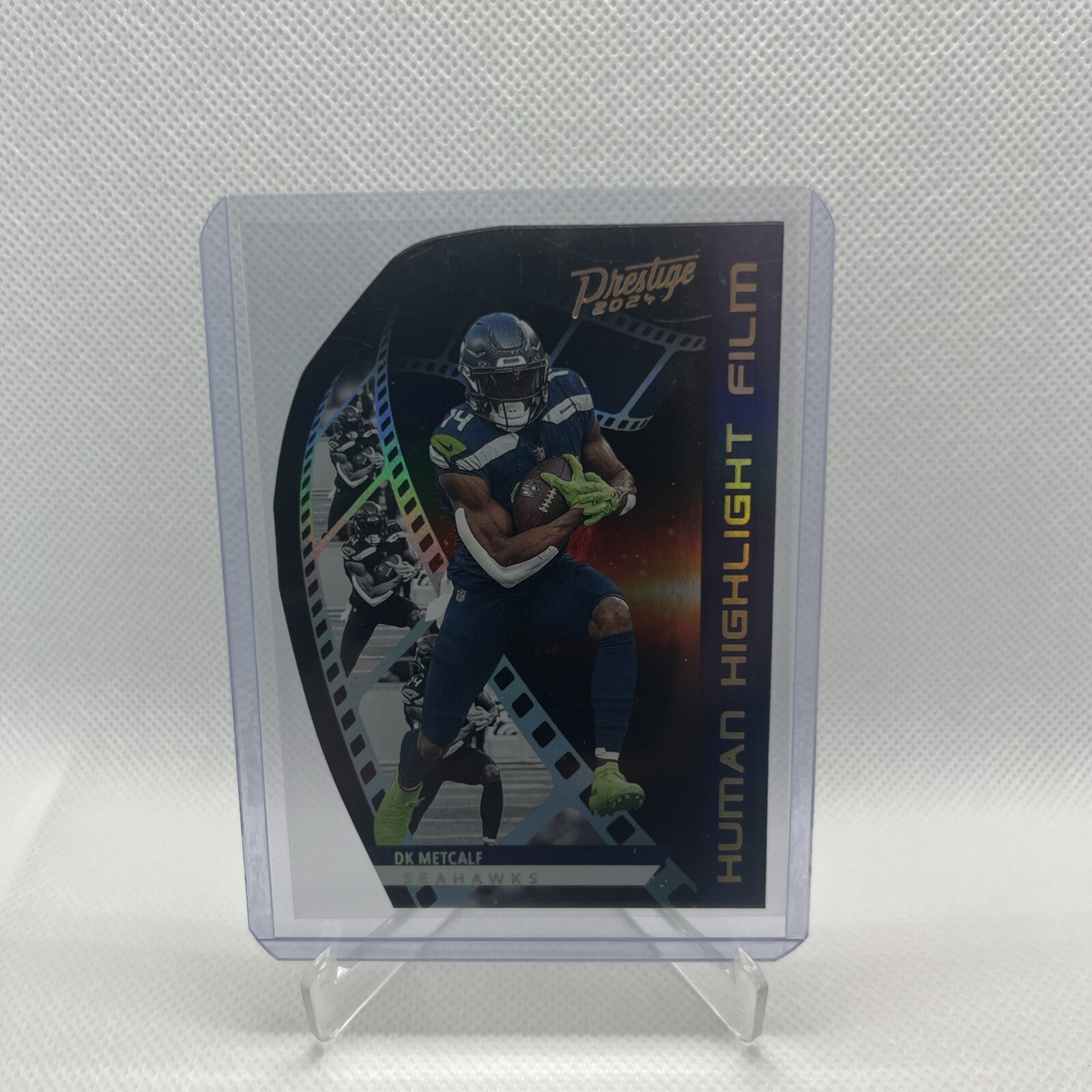 2024 Prestige DK Metcalf Human Highlight Film SSP Die Cut Case Hit Seahawks🔥