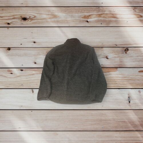 FREE COUNTRY Full Zip Fleece Jacket Men’s L Charcoal Gray Zip Pockets Collar - Picture 2 of 2