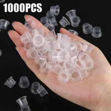 1000PCS Ink Caps Plastic Pigment Cups Tattoo Supplies 13mm NEW M TD