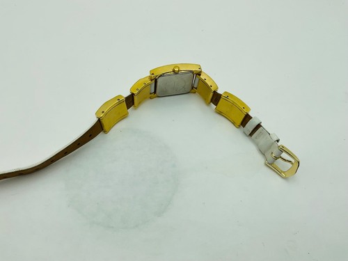 Guess Damenuhr weißes Buchstabenband vergoldet G85876L neue Batterie Japan MV - Bild 7 von 9
