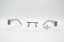 Vintage Elegance Paris EE 4702 Bronze Mehrfarbig Randlos Brille eyeglasses NOS