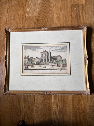 Alessandro Specchi Original Antike Radierung 1600er Brobury Haus Galerie 21x18" - Bild 1 von 7