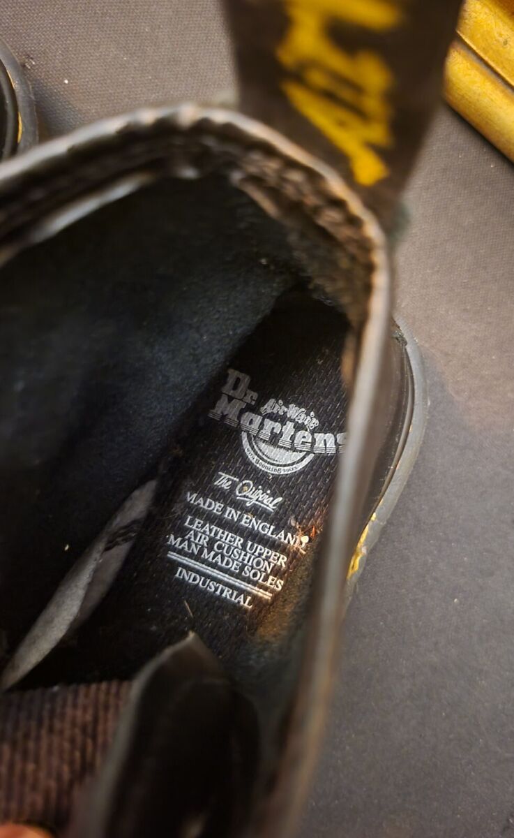 Dr. Martens Boots, Boys Black; Size 3, UK Industrial's Made Dr. Martens Boots, Boys Black; Size 3, UK Industrial's Made