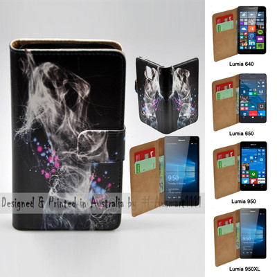 For Nokia Series - Dancing Girl Vector Print Wallet Mobile Phone Case Cover