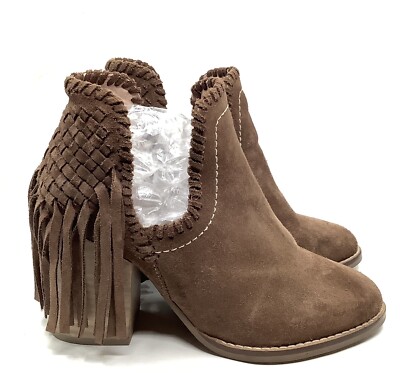Ariat Fashion Boots Womens Lily Ankle Fringe Whiskey Size