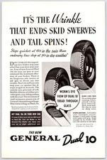 1936~General Tires~Dual 10~Cars & Automobiles~Vintage 30s Print Ad
