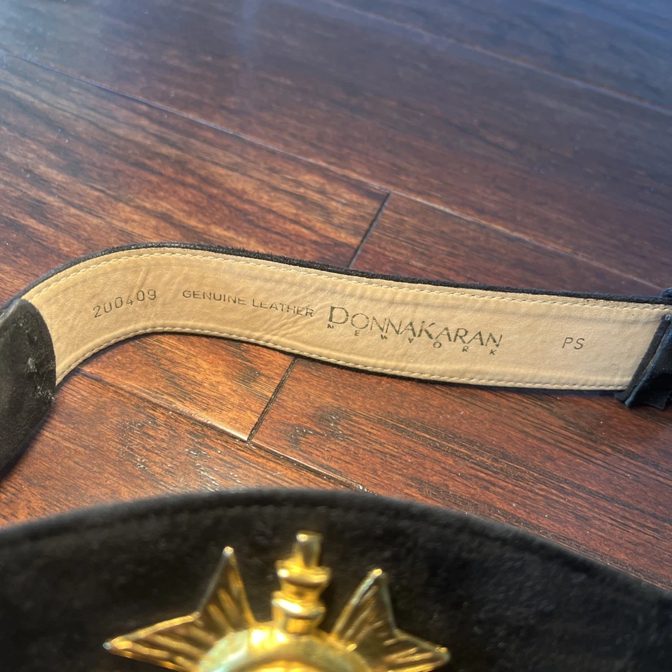 RARO CINTURÓN DE CUERO CRUZADO MALTÉS DE COLECCIÓN ROBERT LEE MORRIS PARA DONNA KARAN GRIPOIX PS Foto 3 de 4