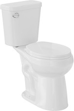 21in Extra Tall Two Piece Round Toilet, Soft Close PP Lid, 1.28 GPF Power Flush