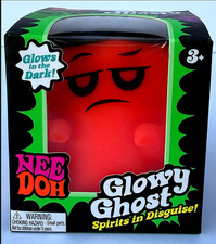 Schylling NeeDoh Halloween Glowy Ghost Glow-in-the-Dark, ORIGINAL NEEDOH