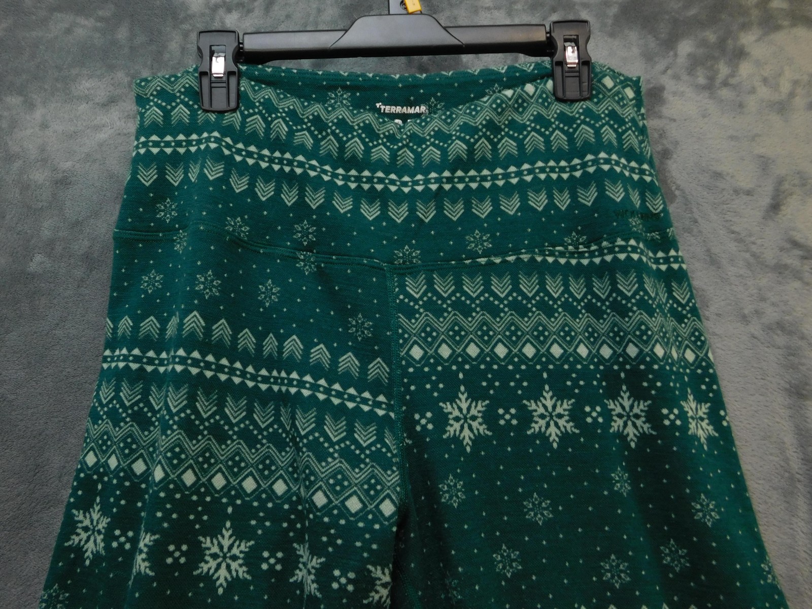 Terramar Merino Woolskins Base Layer Set Mens XL Green Snowflake Thermal