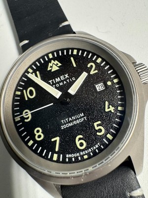 Timex Expedition North Titanium Automatic Sapphire 41MM 200M TW2V54000 Runs Good