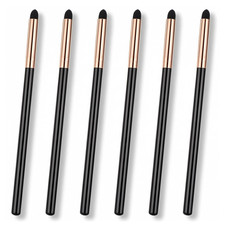6Pcs Eyeliner Smudge Brush Set - Professional Sponge Blending Makeup Tool for Ey